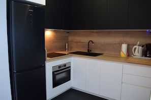 Apartment, Meerblick | Eigene Küche | Großer Kühlschrank, Mikrowelle, Ofen, Herdplatte