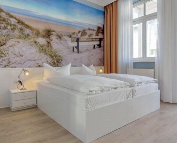 Leilighet, 2 soverom | Individuelt dekorert, individuelt innredet og barnesenger