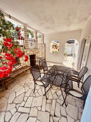 Apartment, 1 Bedroom (Wood) | Terrace/patio