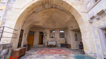 Junior Double Room, 1 Queen Bed, Courtyard View | Terrace/patio