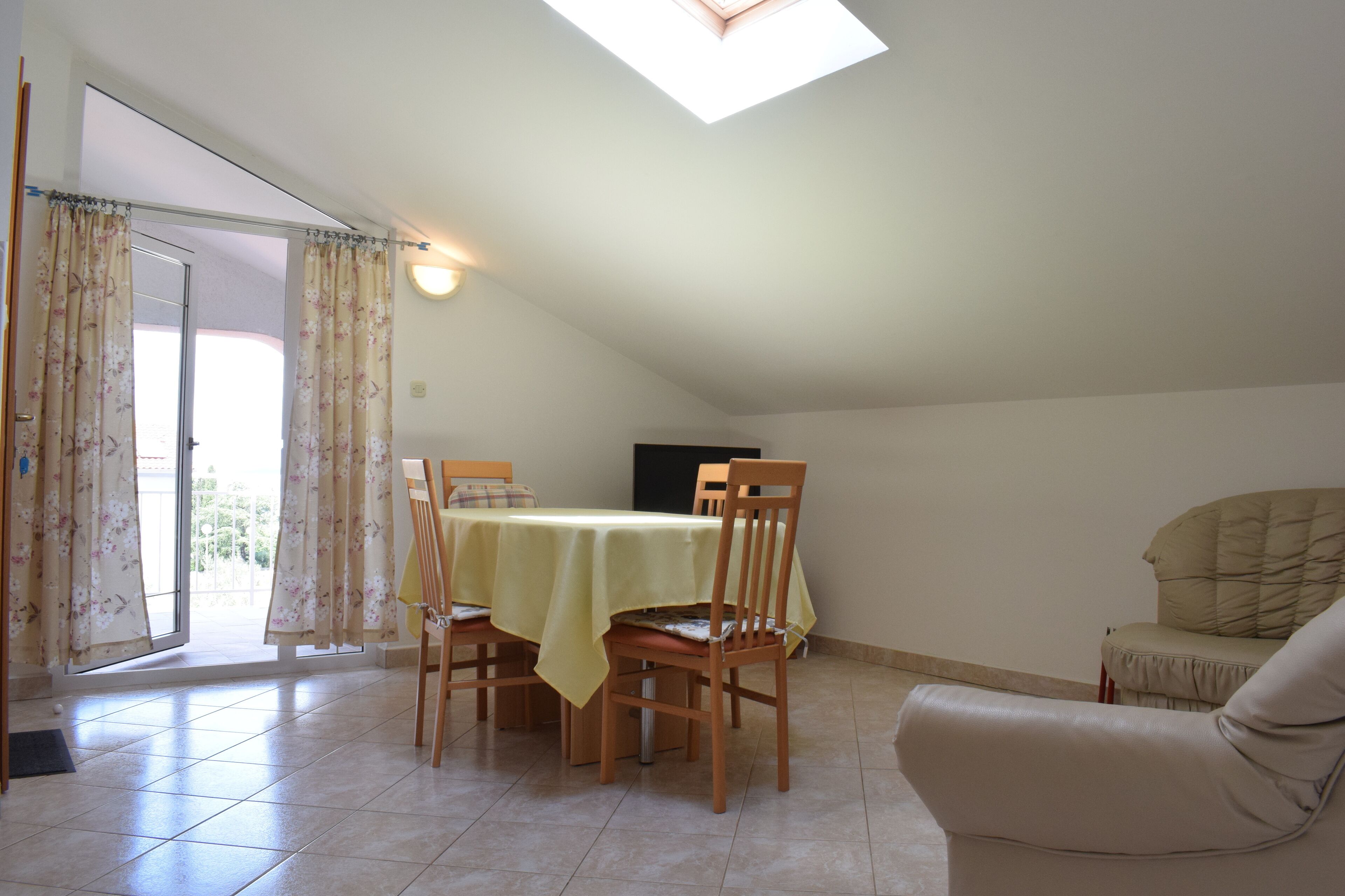 公寓, 1 间卧室 (A4) | 客厅 | 平板电视