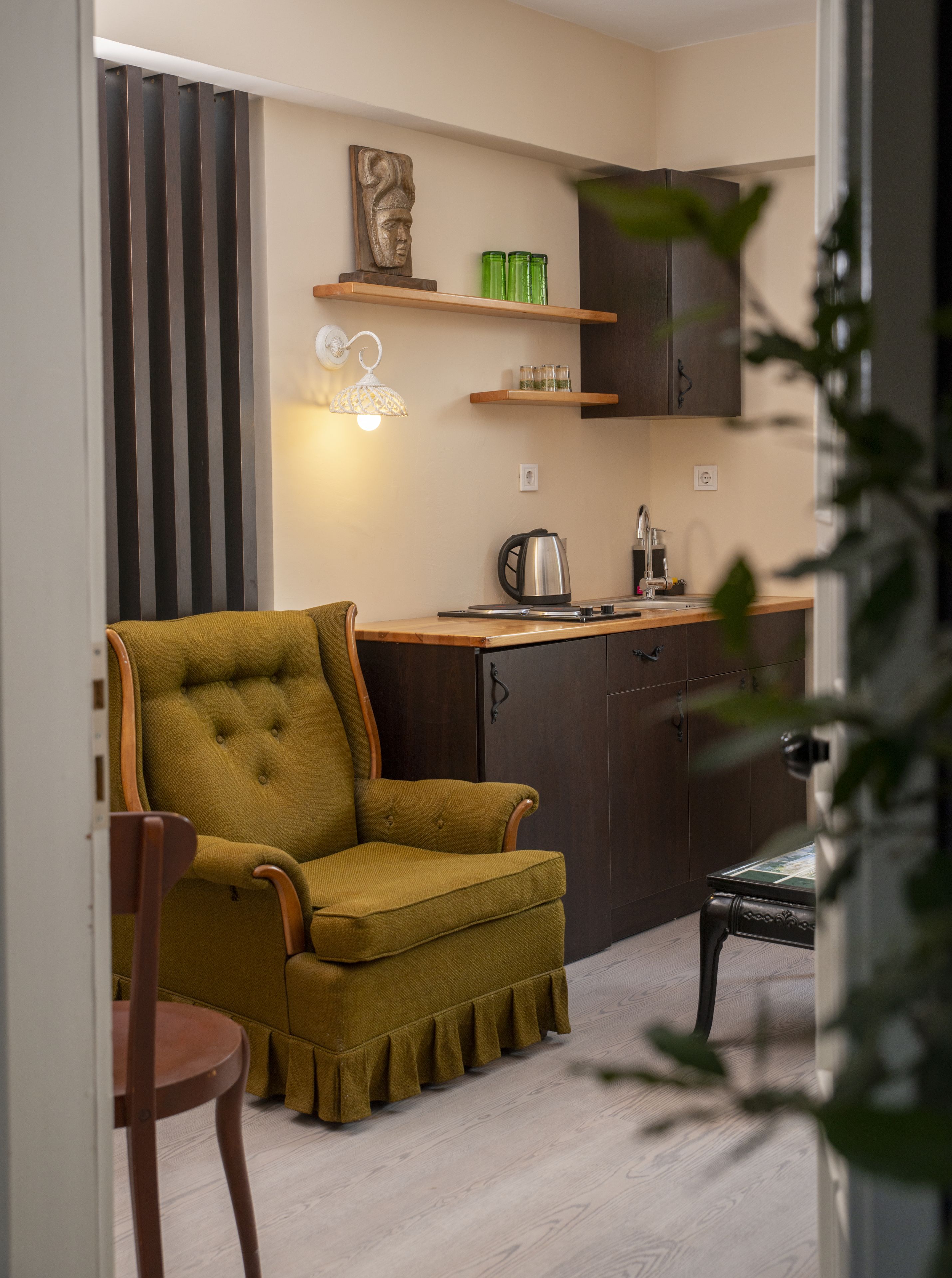 superior double room daphne | living area | lcd tv