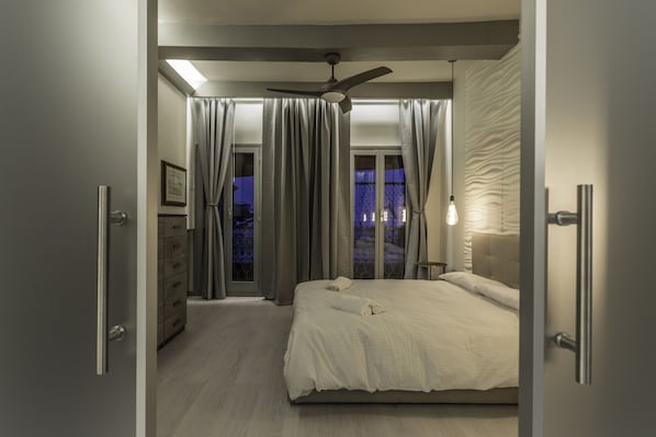 Deluxe-Apartment, 1 Schlafzimmer | 1 Schlafzimmer, Bettwäsche