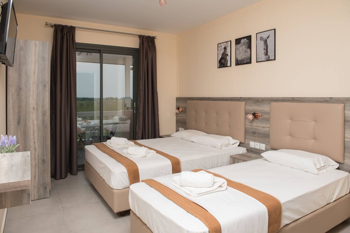 Een flatscreentelevisie