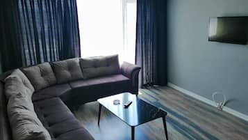 Appartement Familial, vue jardin | Coin séjour | Télévision LCD