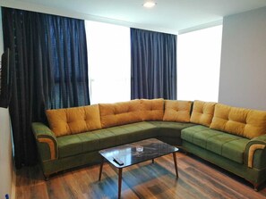 Family Apartment, Garden View | Blackout drapes, soundproofing, free WiFi, bed sheets - Plus Park Suite & Hotel (Istanbul)