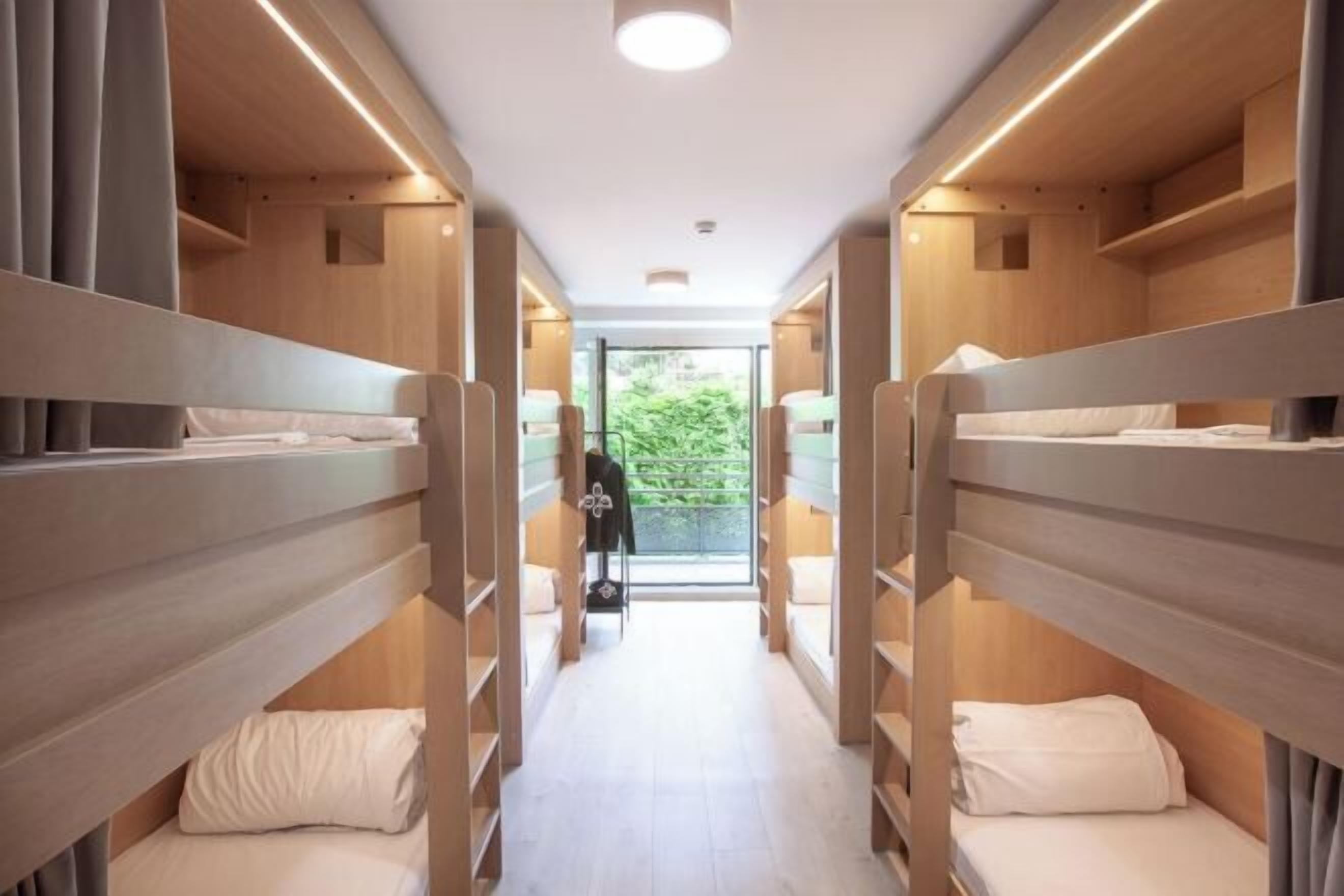 Blackout curtains, free WiFi, bed sheets