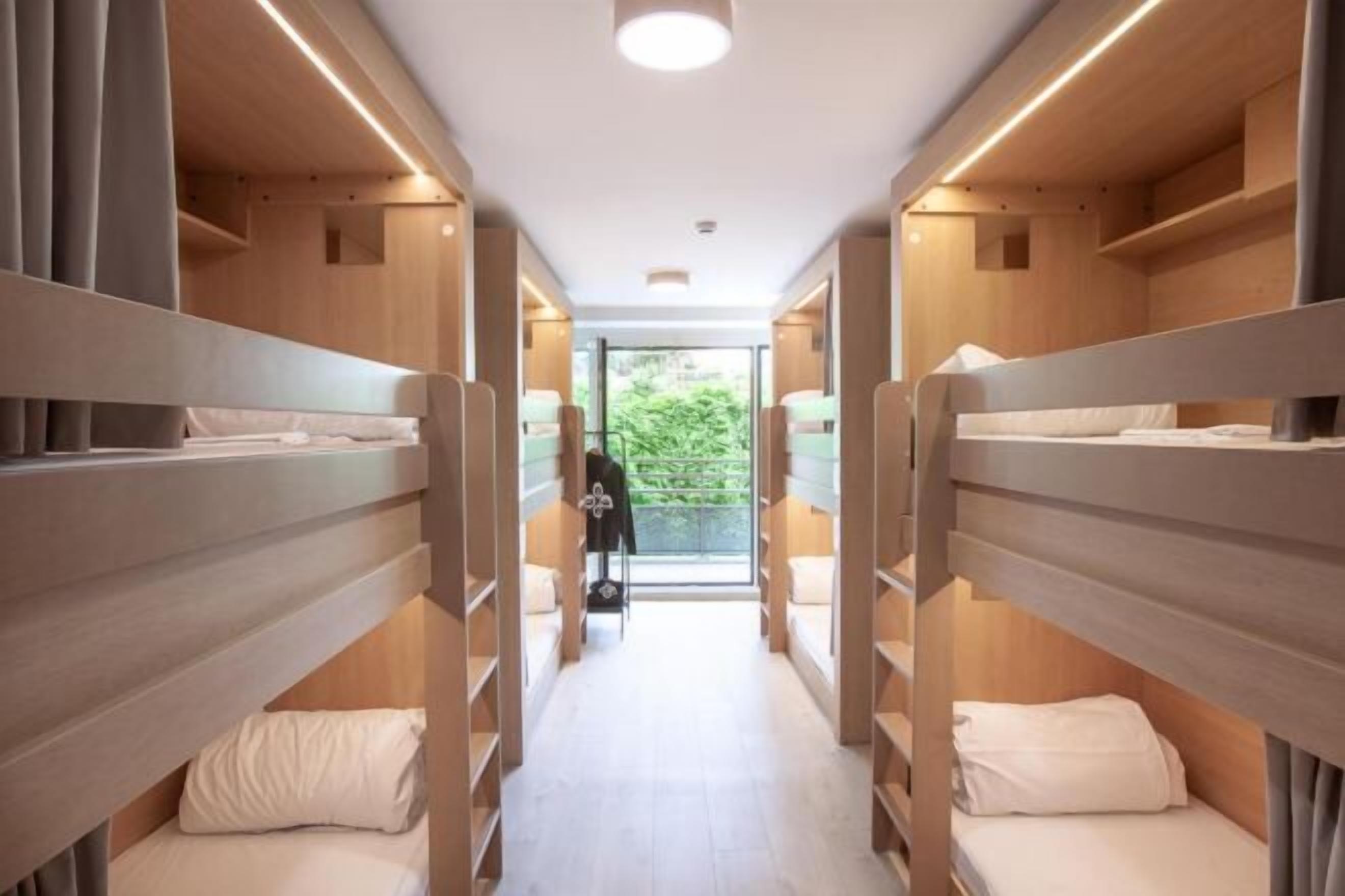 Blackout curtains, free WiFi, bed sheets