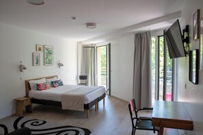 Premium Double Room, 1 Double Bed | 1 bedroom, blackout drapes, free WiFi, bed sheets