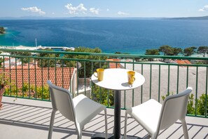 Appartamento Comfort, 1 camera da letto, vista mare | Terrazza/patio
