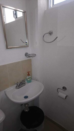 Departamento familiar, varias camas, vista a la montaña | Baño | Toallas 