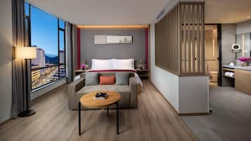 Premium bedding, down duvets, minibar, in-room safe