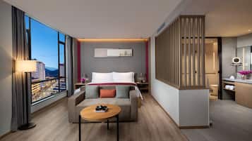 Literie de qualité supérieure, couette en duvet d'oie, minibar