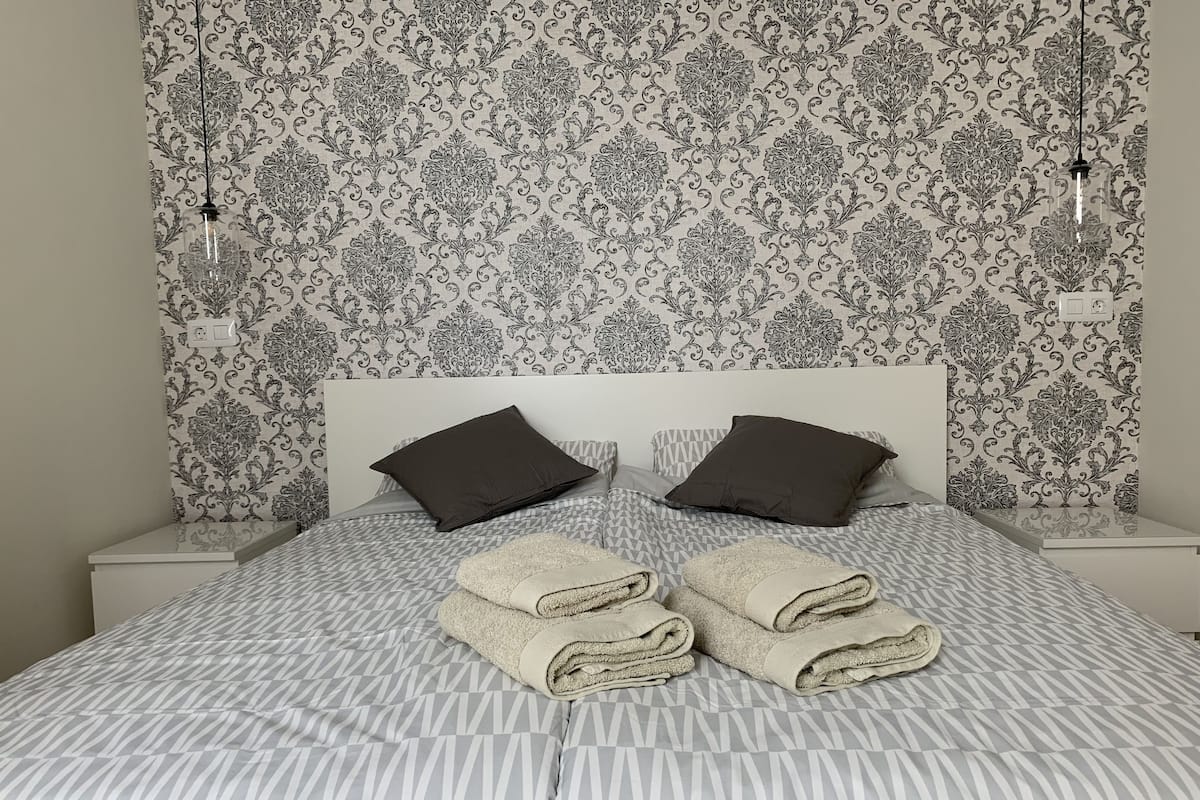 Basic Double Room (Agaete) | Down comforters, memory foam beds, blackout drapes, iron/ironing board