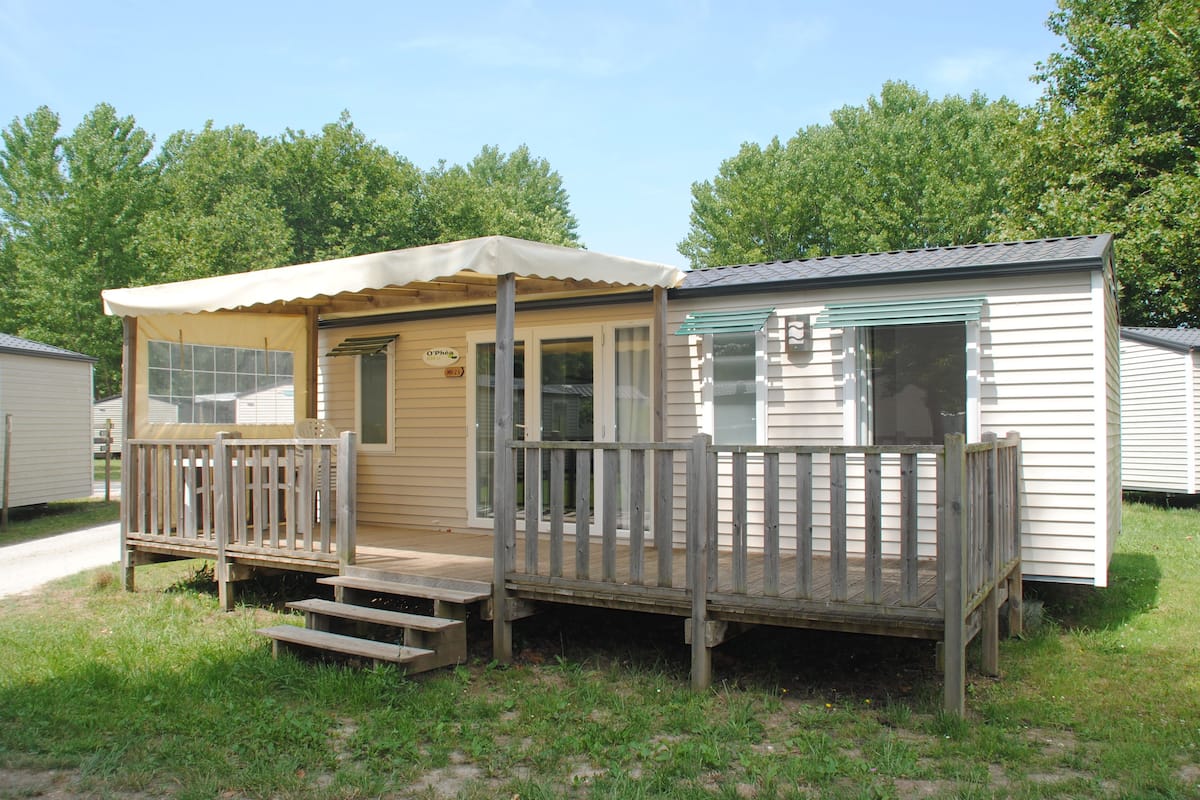 Mobile Home, 3 chambres, terrasse (Prestige 6/8 pers)