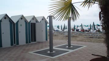 Private beach nearby, white sand