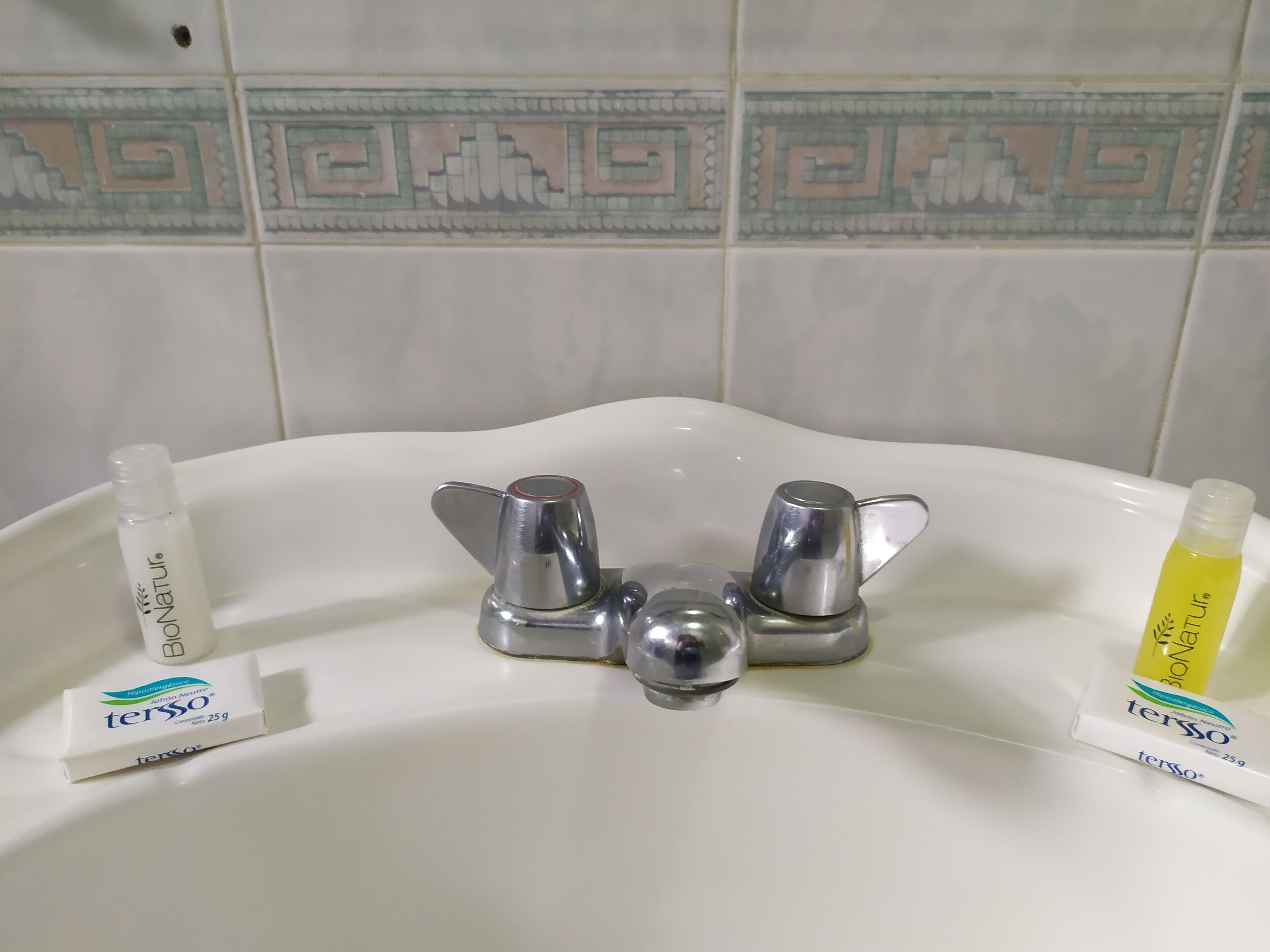 standard room, 2 double beds | bathroom | shower, rainfall showerhead, towels, soap