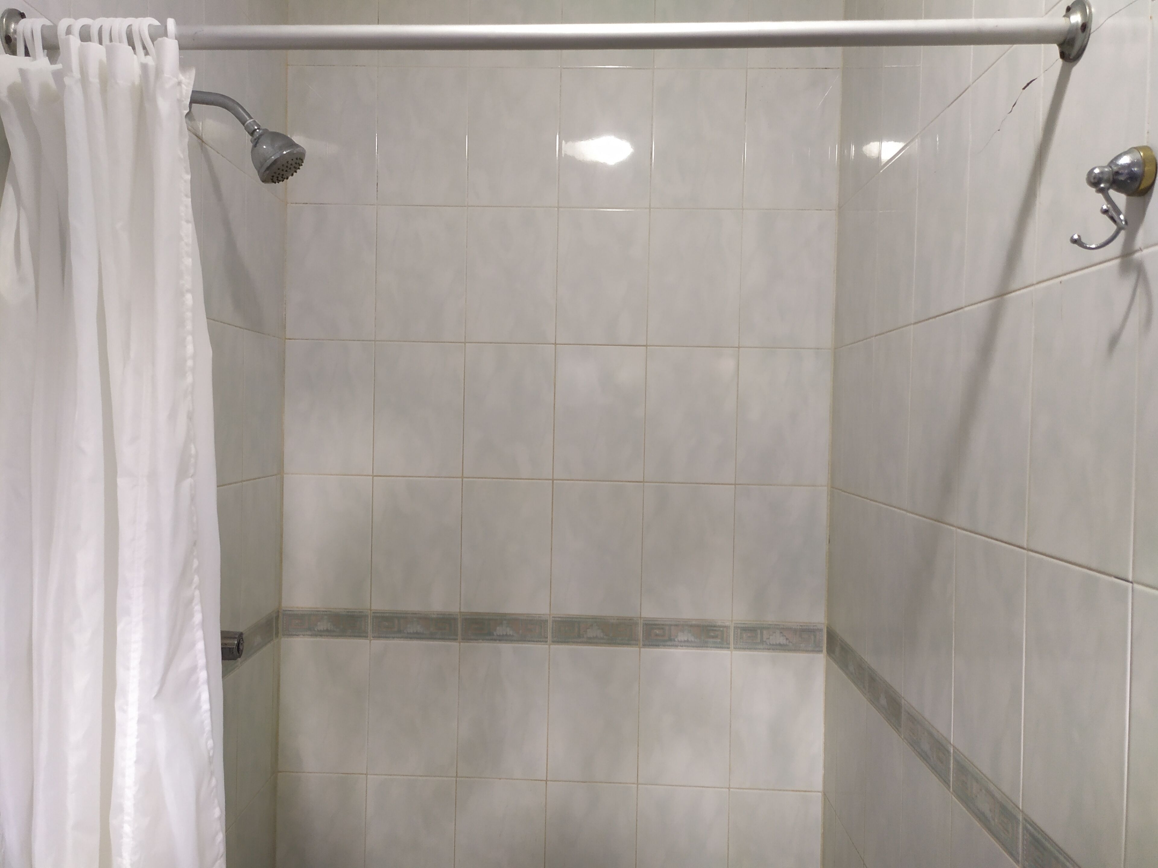 standard room, 2 double beds | bathroom | shower, rainfall showerhead, towels, soap