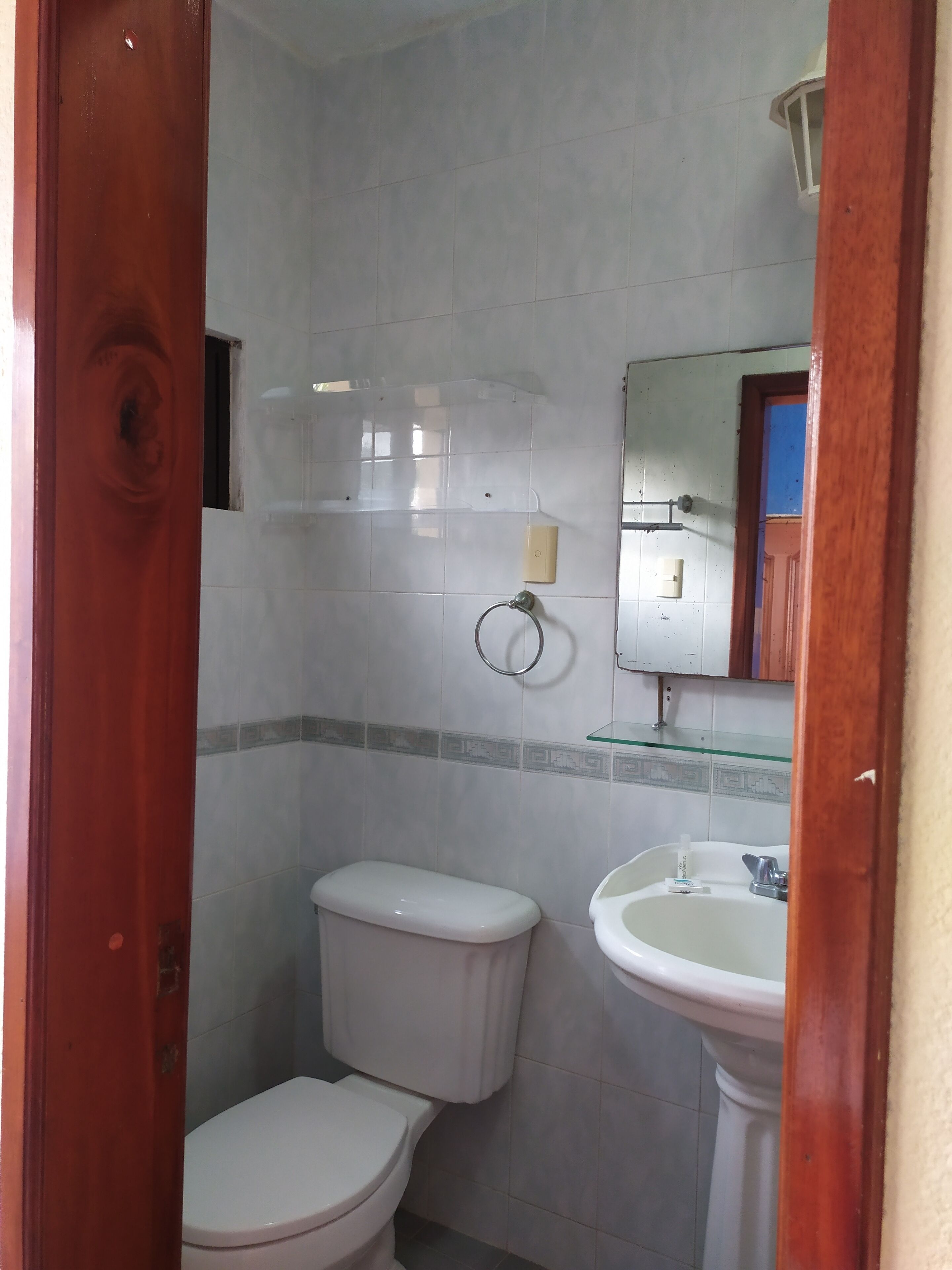 standard room, 2 double beds | bathroom | shower, rainfall showerhead, towels, soap