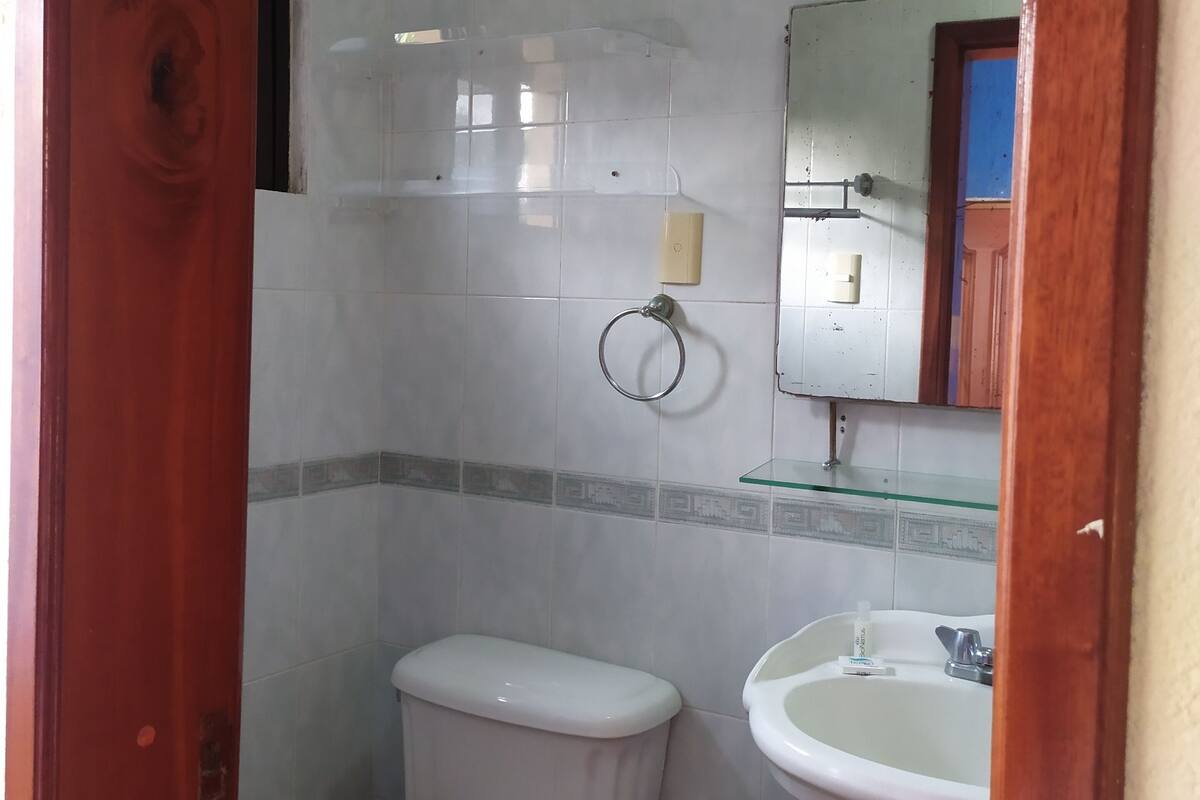 standard room, 2 double beds | bathroom | shower, rainfall showerhead, towels, soap