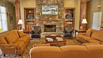 Télévision, cheminée, jeux vidéo, lecteur de DVD