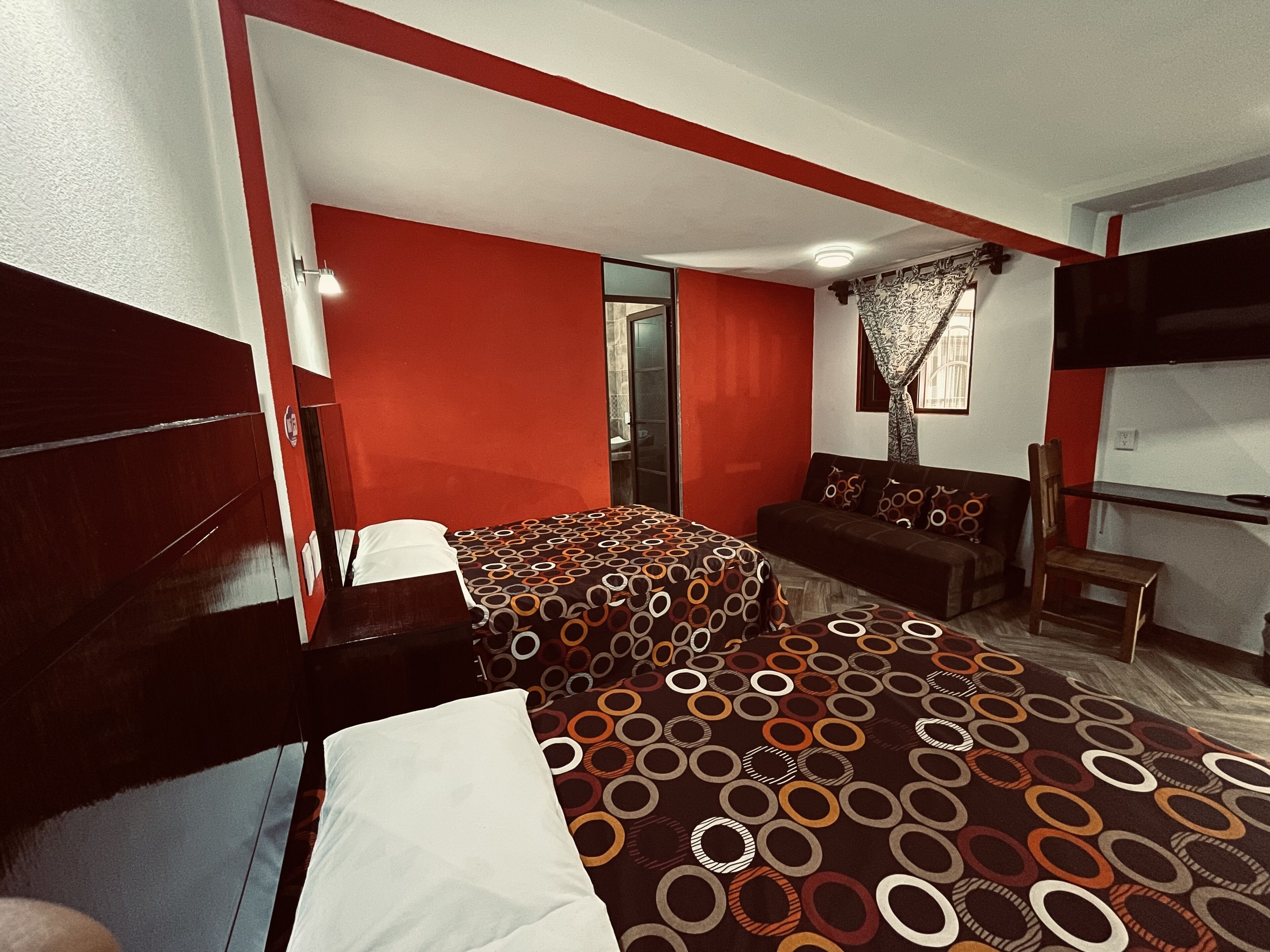 comfort room, 2 double beds, non smoking | free wifi, bed sheets