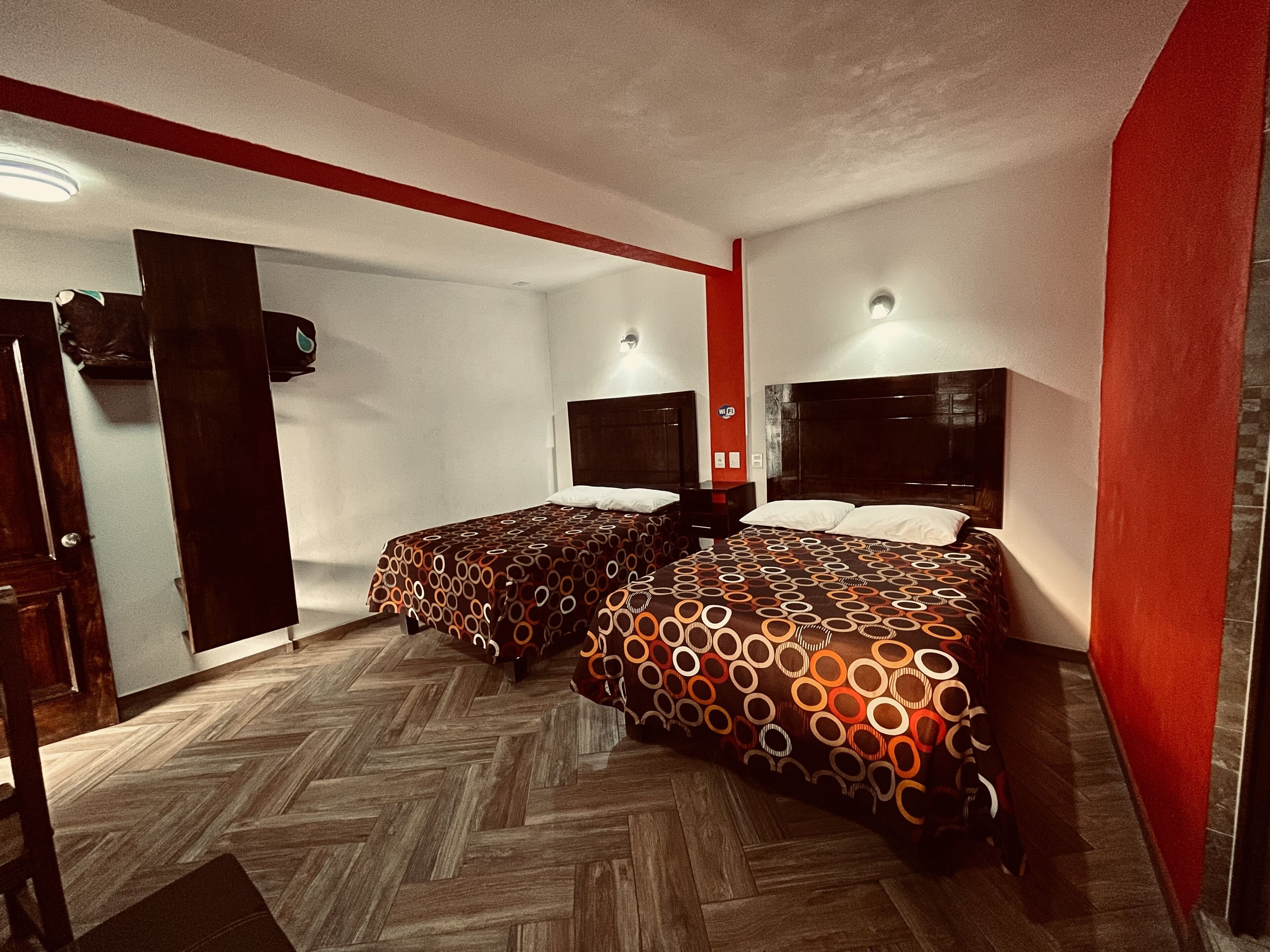 comfort room, 2 double beds, non smoking | free wifi, bed sheets