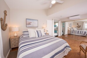 2 bedrooms, desk, iron/ironing board, travel cot