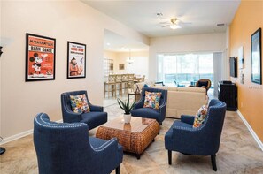 Smart TV, video games, table football, books