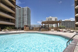 A heated pool