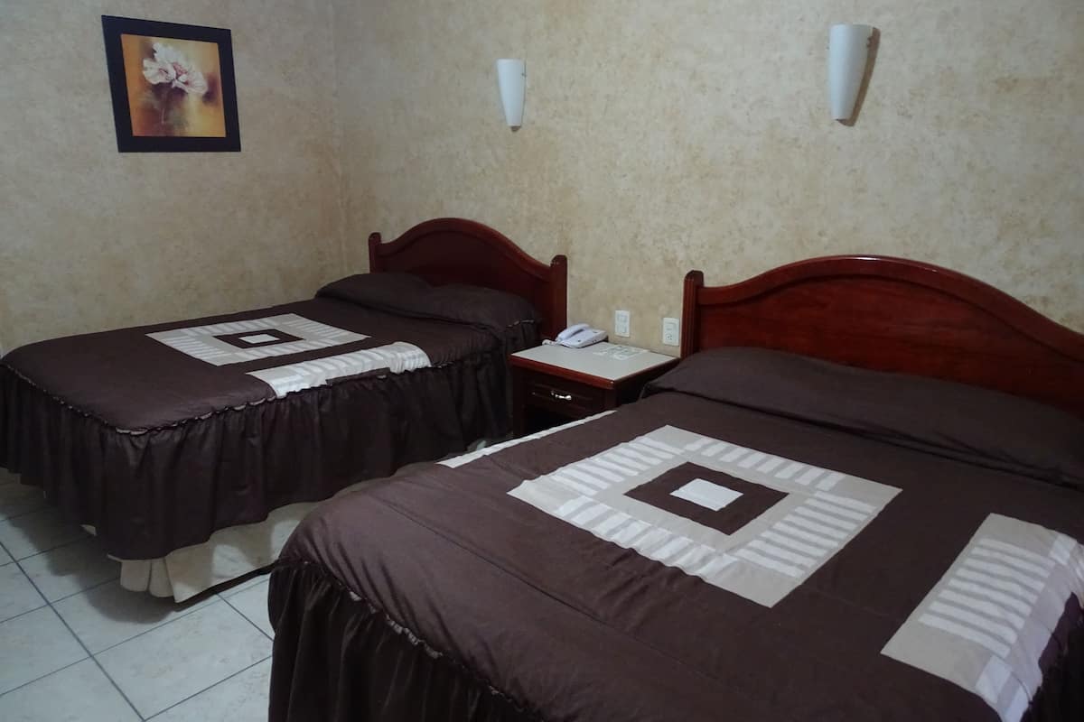 Deluxe Double Room, 2 Queen Beds | 1 bedroom, desk, blackout drapes, WiFi (free)