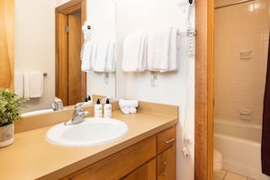 Hair dryer, towels