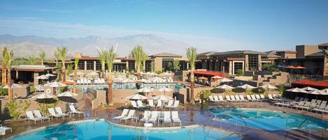 Indoor pool, outdoor pool
