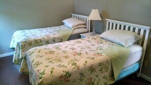 2 bedrooms, iron/ironing board, travel crib, free WiFi