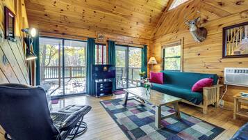 TV, fireplace, DVD player, stereo