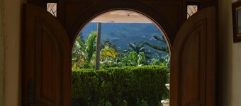 Beautiful house immersed in nature