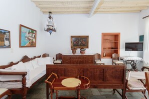 Ferienhaus, 3 Schlafzimmer | Wohnzimmer | Flachbildfernseher