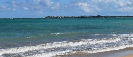 Sun-loungers, beach towels