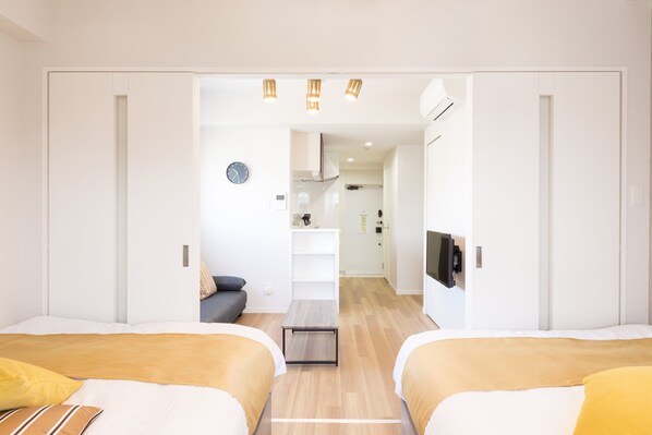 Free WiFi, bed sheets - Hotel Ritza HAKATA (Fukuoka)