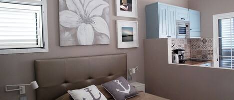 1 makuuhuone, tallelokero huoneessa, ilmainen Wi-Fi, vuodevaatteet