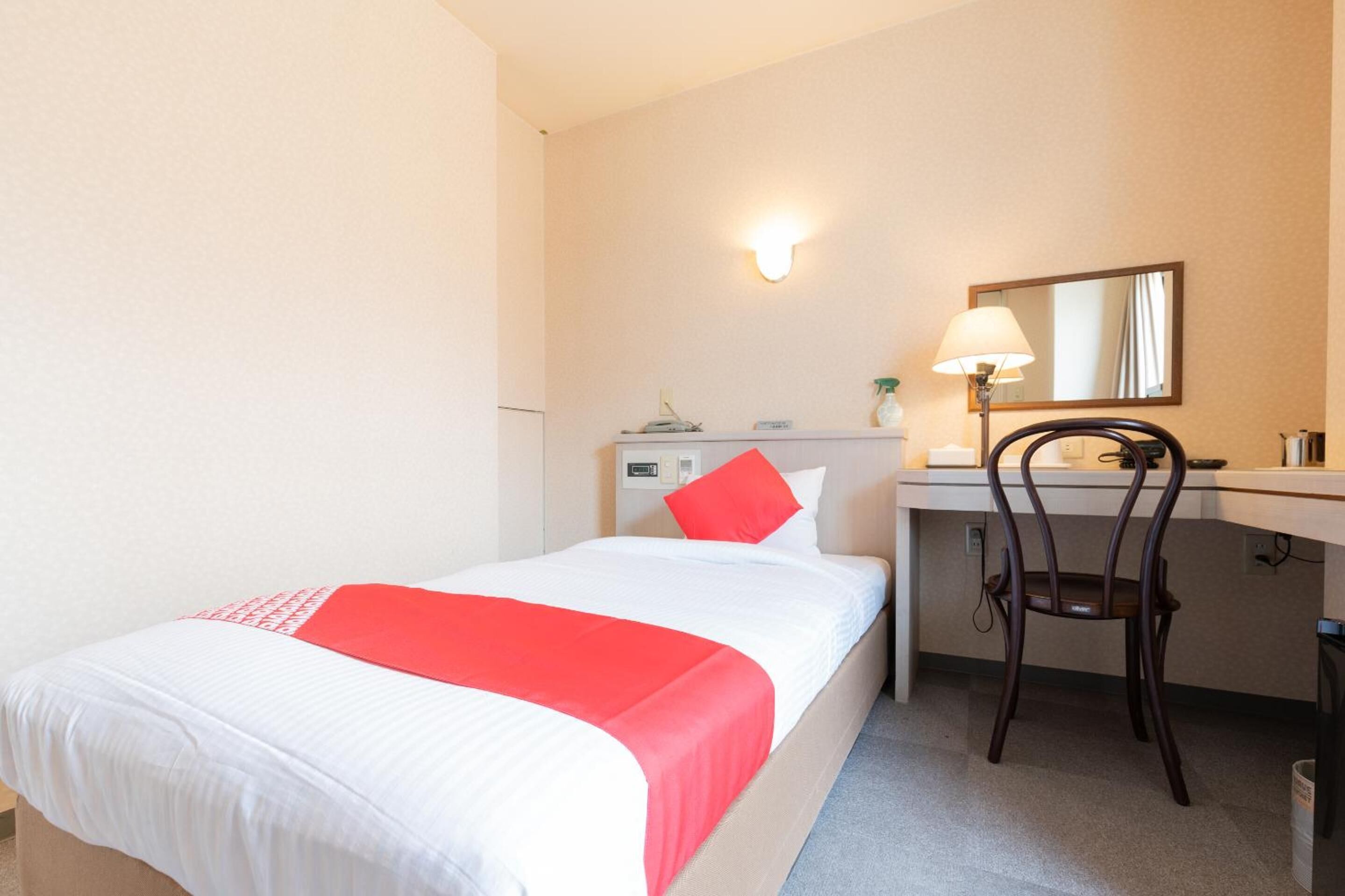 premium bedding, desk, blackout curtains, free wifi