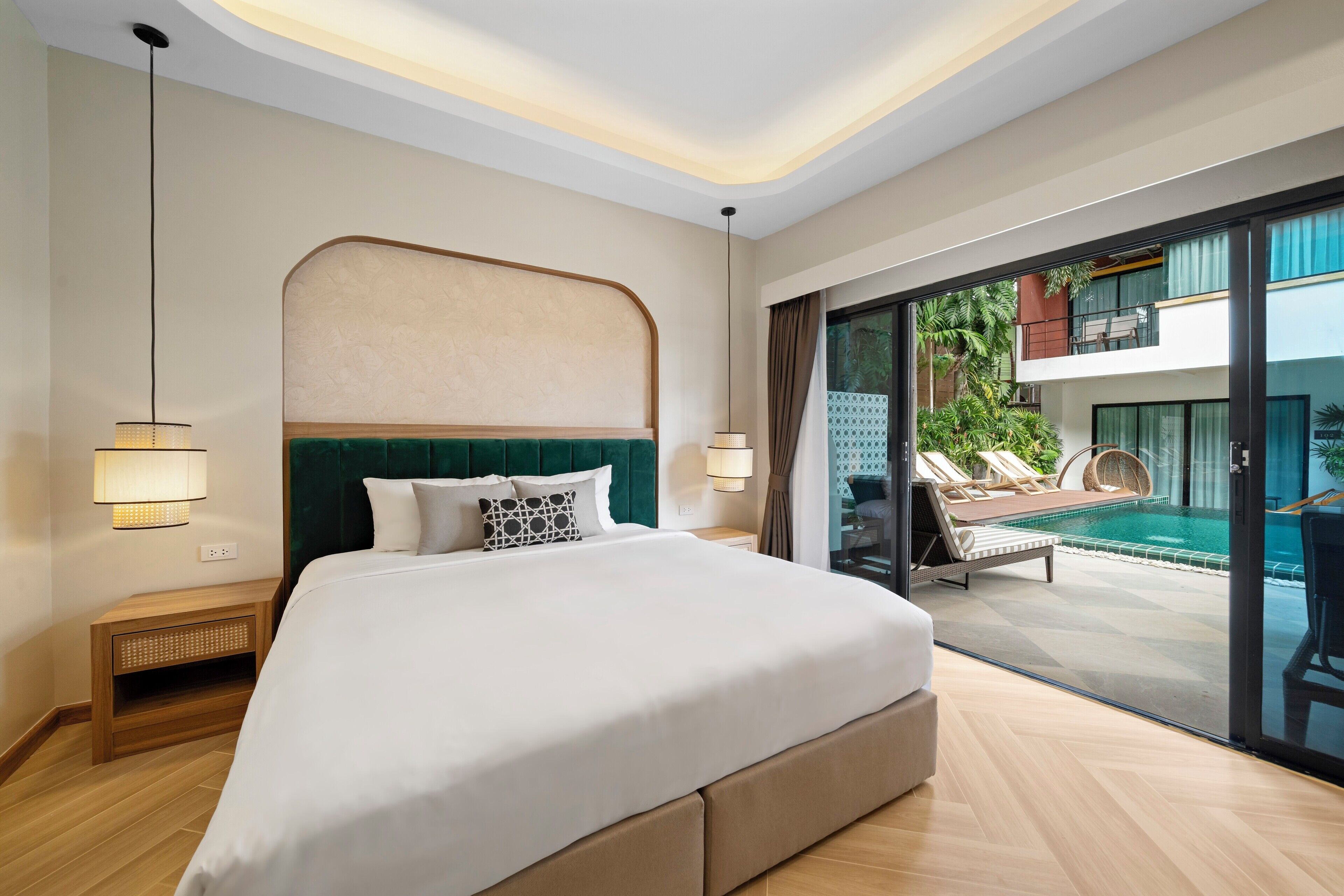 Phòng Deluxe, 1 giường cỡ king, có thể sử dụng hồ bơi | 1 phòng ngủ, két bảo mật tại phòng, bàn 