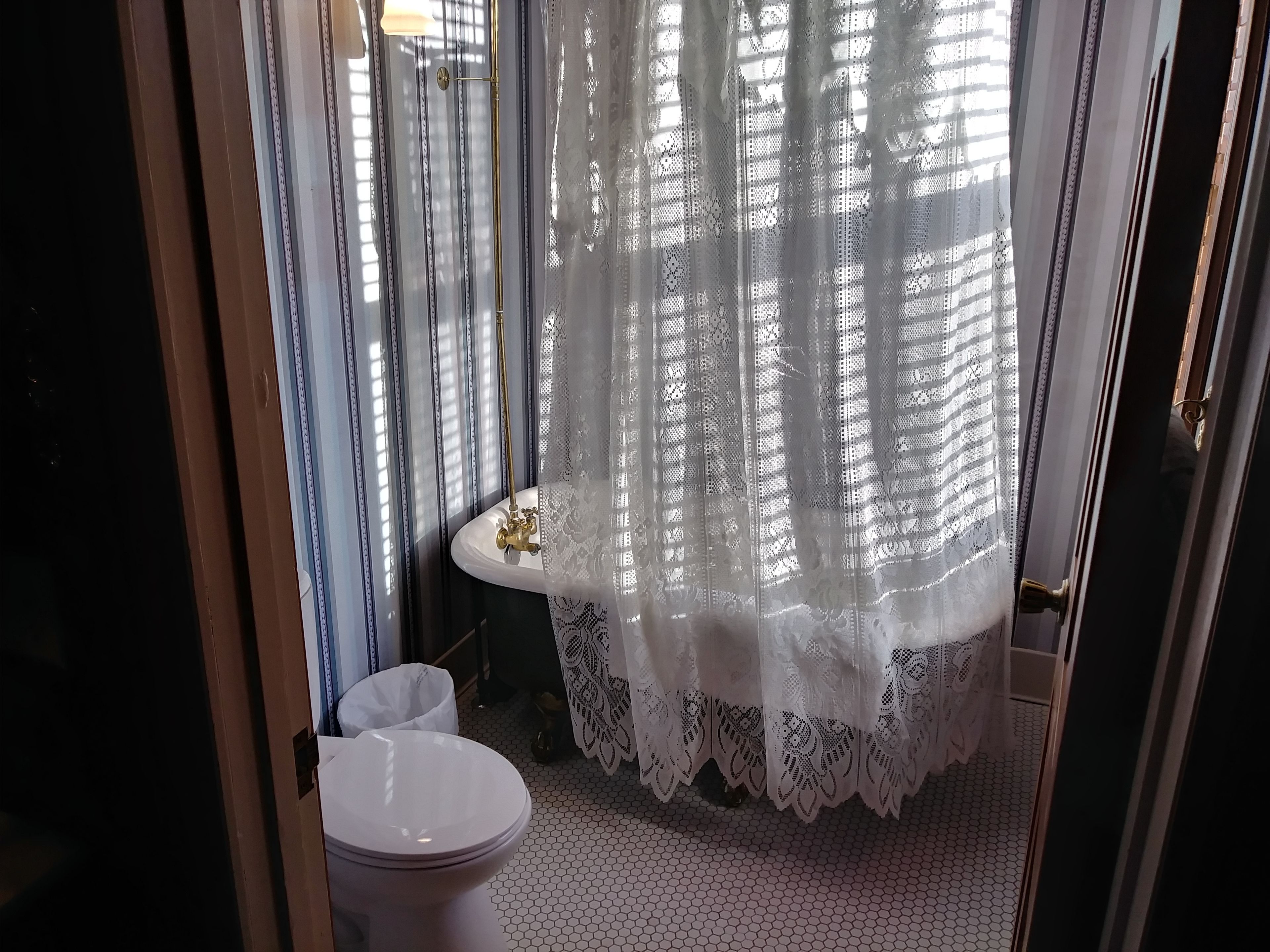 mr. paul's room (203) | bathroom | rainfall showerhead, designer toiletries, towels