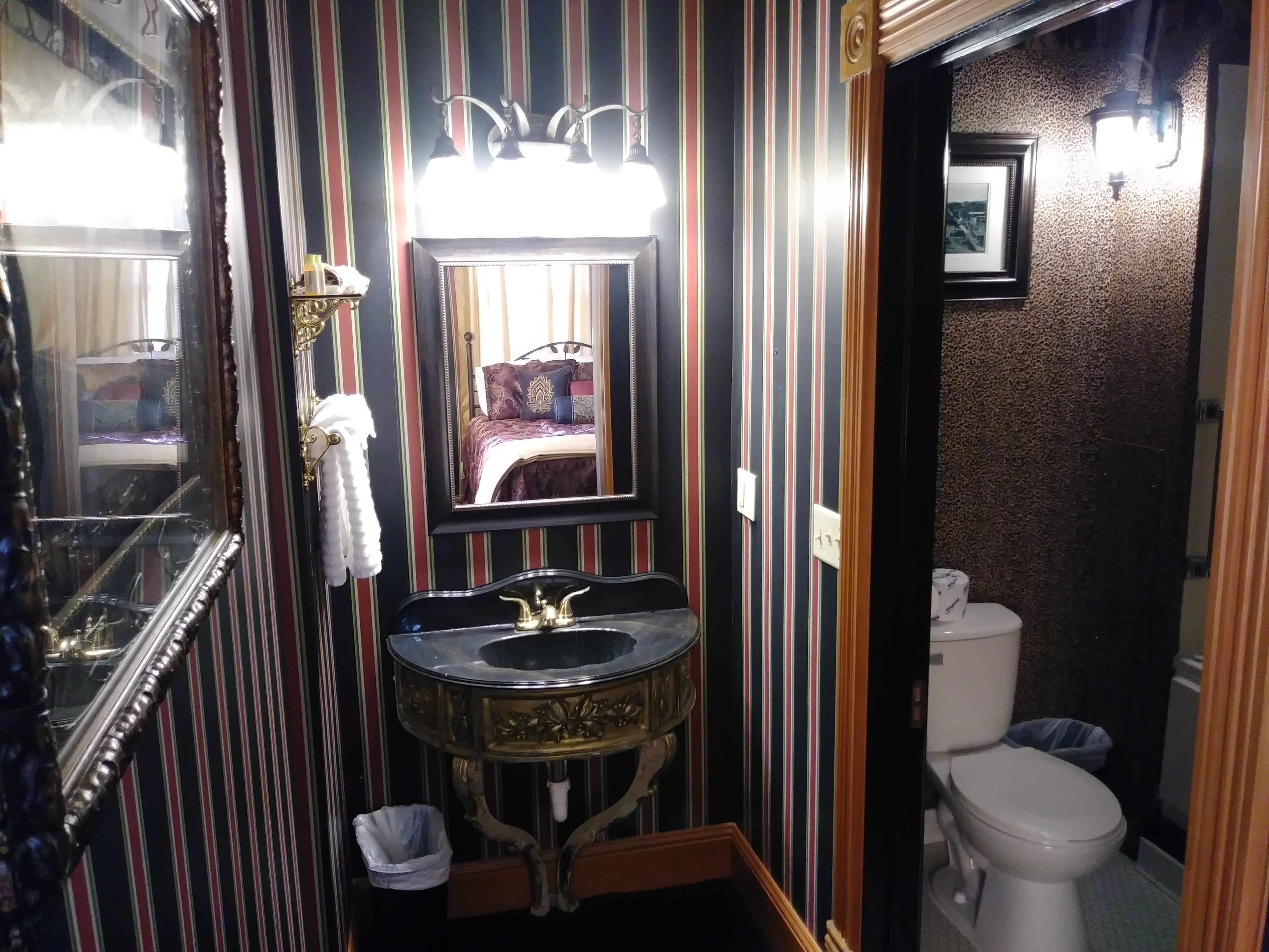 gus's room (207) | bathroom | rainfall showerhead, designer toiletries, towels