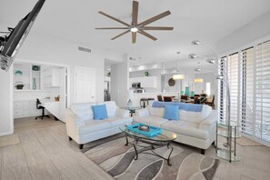 Smart-TV, peis, kontorer og printere