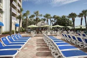 Outdoor banquet area