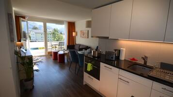 KĂŒhlschrank, Mikrowelle, Ofen, Herdplatte