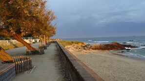 Aan het strand
