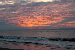 Enjoy breathtaking views of the ocean from this serene waterfront location.