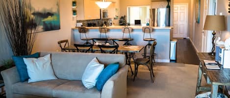 TV, fireplace, DVD player